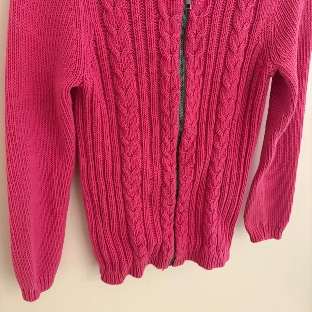 Garnet Hill Kids Cabled Zip Up